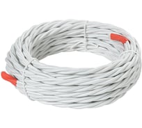 Ретро провод TDM ELECTRIC "Эко" 3x1,5 витой ГОСТ белый 20м SQ2801-0203