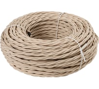 Ретро провод TDM ELECTRIC "Эко" 2х2,5 витой ГОСТ бежевый (шнур 50м) SQ2801-0112