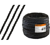 Ретро провод TDM "Эко" 3x1,5 витой ГОСТ черный 50м SQ2801-0133 20991525