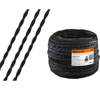 Ретро провод TDM "Эко" 2x1,5 витой ГОСТ черный 50м SQ2801-0131 20991201