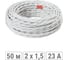 Ретро провод TDM ELECTRIC "Эко" 2x1,5 витой ГОСТ белый 50м SQ2801-0101 2
