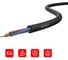 Силовой гибкий кабель с резиновой изоляцией Novacord H07RN-F 3G2.5 450/750V, длина 20 метров NOVACORD H07RN-F 3G2.5 L020 1