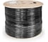 Кабель FUTP4-C5e-CCA-S24-SW-OUT-PE-BK-305 FTP 4 пары кат.5e CCA, 0.52мм 24AWG, экран, внешн., с тросом, 305м, черн., PE ExeGate 301071 1