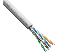 Кабель ExeGate UTP4-C5e-CCA-S25-IN-LSZH-GR-305 UTP 4 пары кат.5e CCA, 0.45мм 25AWG, LSZH, 305м, серый 300626