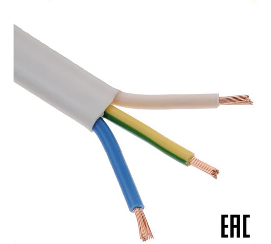 Провод медный установочный MW ПуГВВ (зап) ГОСТ 3х1 200 м