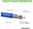 Кабель Ethernet Витая пара кат.6a, S/FTP экранированный Advant проводник: многожильный AWG26, оболочка FRNC-C/LSZH, ADVANT ADV6a-S26MLB (305m) 2
