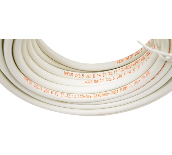 Провод ПУГСП TDM 2x2,5 10м, белый Народный SQ0126-0214