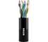 Кабель NTSS витая пара U/UTP 5e 4 пары одножильный 24AWG медь, 305 м, внешний PE черный боб NTSS-OUT-UUTP4-5e-PE-BL 1