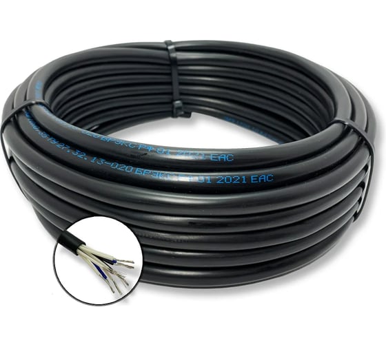 Кабель монтажный Буревестник МКШнг(A)-LS 2х0.75 мм2, 100м BOZ115655L100