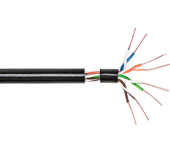 Кабель витая пара ELTROS UTP-P-5е 4х2х24 AWG -econom Cu (в п/э) внешний (305м) UTP-050(305м)-ELTROS