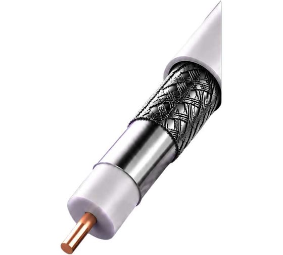 Кабель антенный коаксиальный ZDK CCS RG-6 белый, 30 метров RG6CCSin30