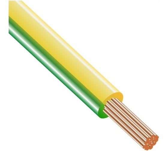 Провод ПуГВнг(А)-LS iTOK 1х95 ГОСТ желто-зеленый (20 метров) i-KPP-PUGVNG-LS-1950-20-Y/G