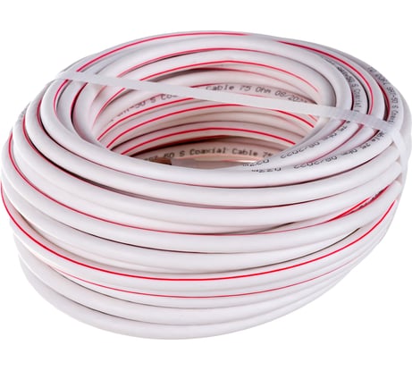 Коаксиальный кабель DORI SAT-50 на F-разъёмах 20 м + переходник на TV 40422