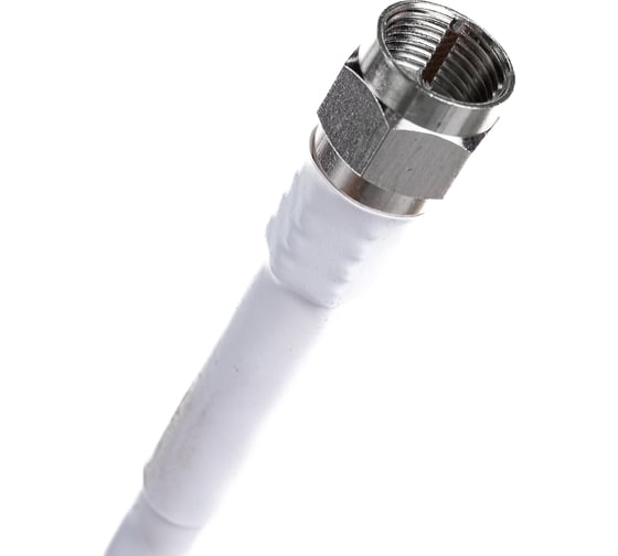 Коаксиальный кабель DORI RG-6 на F-разъёмах 20 м + переходник на TV 40903