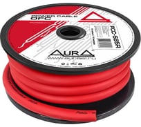 Силовой кабель AurA OFC, 000AWG/85мм2, 10м. катушка, красный PCC-585R