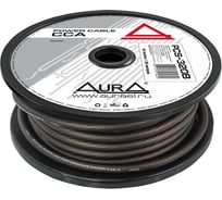 Кабель силовой AURA 4AWG/21мм2, 25м/катушка, черный PCS-320B