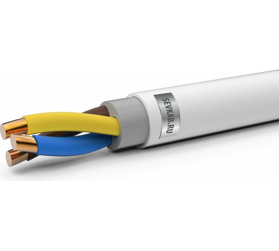 Кабель Севкабель NYMнгA-LS 3x1,5 100м ЦБ-00015506