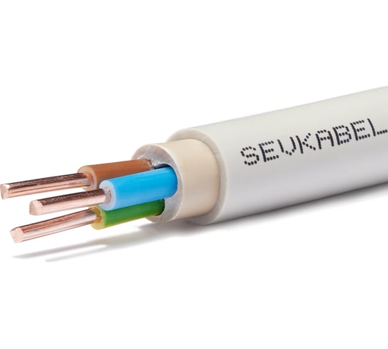 Кабель Севкабель NYM 3x1,5 50м ЦБ-00015510 1