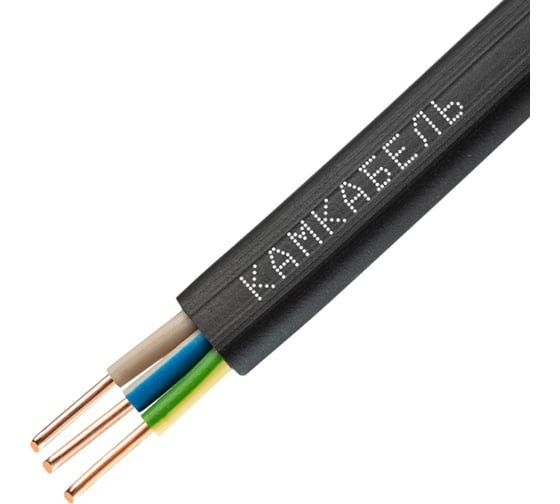 Кабель ВВГ-ПНГ А Камкабель 3x1.5 мм 5м ГОСТ 1137Z30FG00070Z0005М