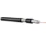 Коаксиальный кабель Hyperline COAX-RG6-500 RG-6, 75 Ом (ТВ, SAT, CATV), жила - 18 AWG (1.02 mm, омедненная сталь), внешний диаметр 6.9мм, PVC, черный (бухта 500 м), 49031 1