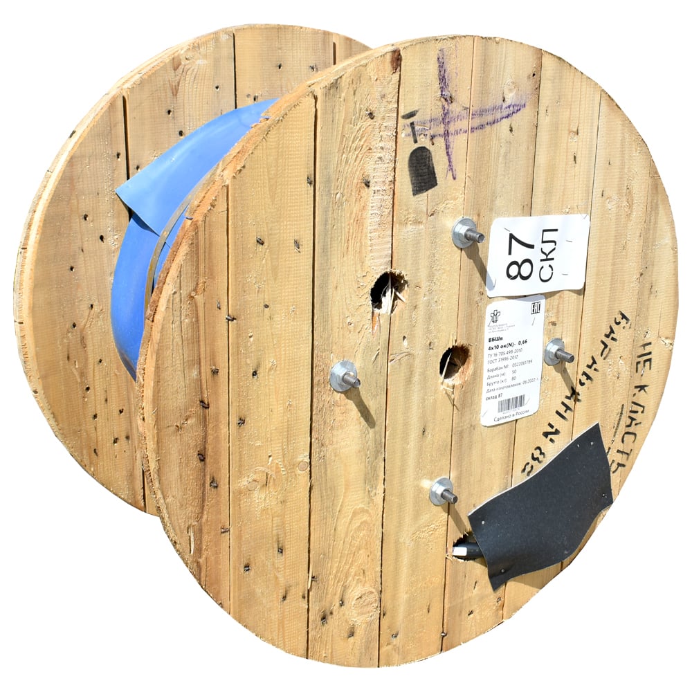 Силовой бронированный кабель ВБШв Подольсккабель 4x10 N 50м ГОСТ 31996 ...