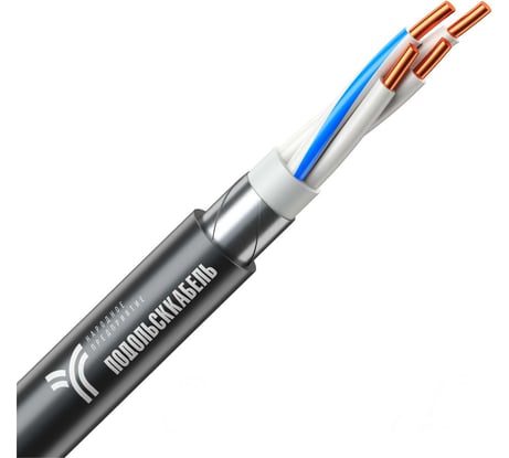 Кабель силовой бронированный Подольсккабель ВБШв 4x10 N 50м. 68799-50