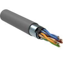 Витая пара IEK ITK F/UTP 5E 4x2х24AWG solid PVC серый 305м РФ LC1-C5E04-311-R