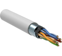 Витая пара IEK ITK F/UTP кат.5E 4x2х24AWG LSZH белый 305м LC1-C5E04-328