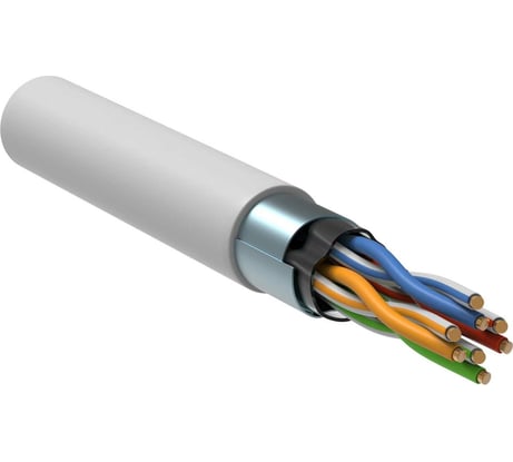 Витая пара IEK ITK  F/UTP кат.5E 4x2х24AWG LSZH белый 305м LC1-C5E04-328