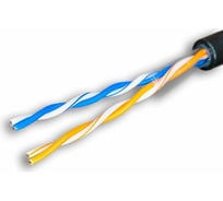 Сетевой интернет кабель витая пара SUPRLAN медный Premium UTP Cat.5e 2x2x0,51 Cu PE внешний 500м 01-0210-1