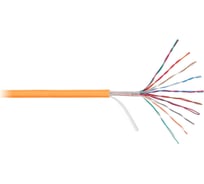 Кабель NIKOLAN U/UTP 10 пар, Кат.3, одножильный, медный, 0,405мм, внутренний/внешний, 305м NKL 8120C-OR