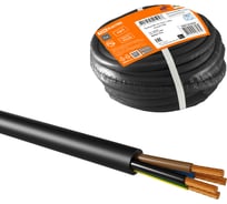 Провод TDM ELECTRIC ПВС 4х1 ГОСТ 10м, черный SQ0118-0320