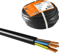 Провод ПВС TDM 5х1 ГОСТ 20м, черный SQ0118-0342