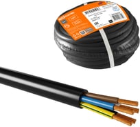 Провод ПВС TDM ELECTRIC 5х4 ГОСТ 10м, черный SQ0118-0329