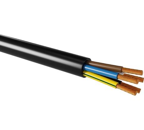 Провод TDM ELECTRIC ПВС 5х0,75 ГОСТ 5м, черный SQ0118-0309