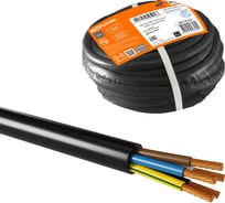 Провод TDM ELECTRIC ПВС 5х0,75 ГОСТ 20м, черный SQ0118-0341