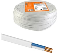 Провод ПВВП TDM 2х1, ГОСТ, 100м, белый SQ0127-0251 20021956