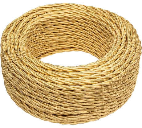 Провод Bironi 2x2,5 Золото (глянец) 50м B1-425-079-50