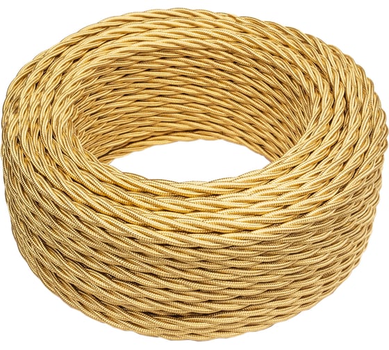Провод Bironi 2x2,5 Золото (глянец) 50м B1-425-079-50