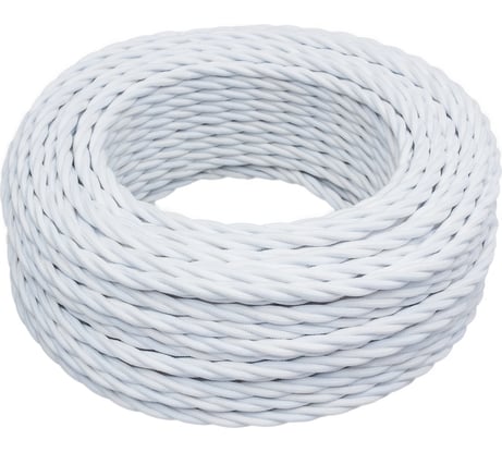 Провод Bironi 2x2,5 Белый (матовый) 50м B1-425-71-50