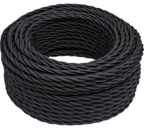 Провод Bironi 2x2,5 Черный (матовый) 50м B1-425-73-50
