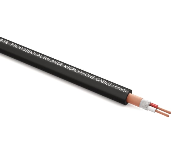 Балансный микрофонный кабель PROCAST cable BMC 6/20/0,12.3, диаметр 6mm, черный, 3 м НФ-00001842