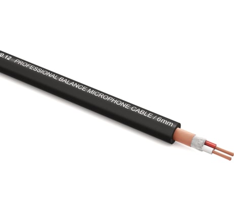 Балансный микрофонный кабель PROCAST cable BMC 6/20/0,12.15, диаметр 6mm, черный, 15 м НФ-00001845