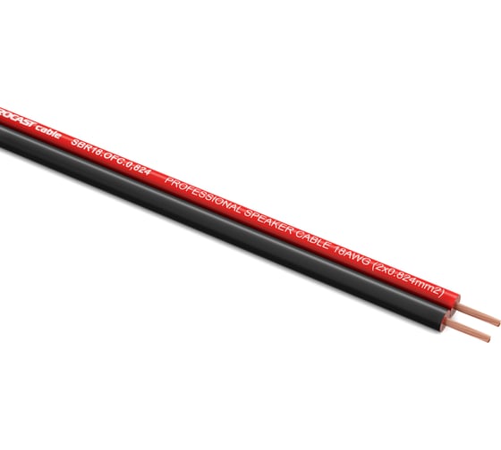 Акустический кабель PROCAST cable SBR 18.OFC.0.824.25, 18AWG 2x0,824mm2, красно-черный, 25м НФ-00001868