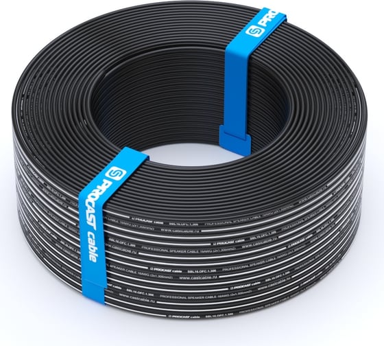 Акустический кабель PROCAST cable SBL 16.OFC.1,306.5, 16AWG 2x1,306mm2, черный, 5 м НФ-00001771