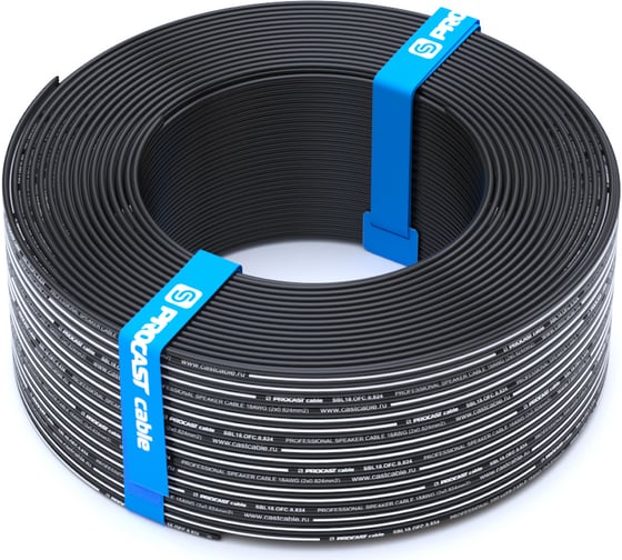 Акустический кабель PROCAST cable SBL 18.OFC.0,824.3, 18AWG 2x0,824mm2, черный, 3 м НФ-00001764