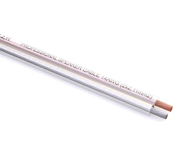 Акустический кабель PROCAST cable ST 14.OFC.2,11.10, 14AWG 2x2,11mm2, прозрачный, 10 м НФ-00001796