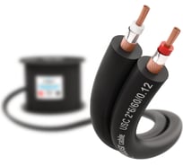 Стерео сигнальный кабель PROCAST cable USC 2*6/60/0,12.100, D 2x6mm, черный, 100 м НФ-00001841