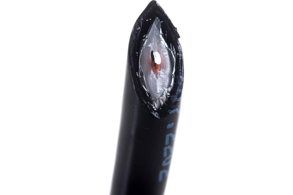 Коаксиальный кабель TWIST RG-6U, 75 Ом CCA, оплетка AL, черный, 15м ...