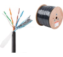 Кабель ЮПИТЕР витая пара F/UTP Cat5E 4x2х24AWG медь в ПЭ оболочке 305 м JP3011
